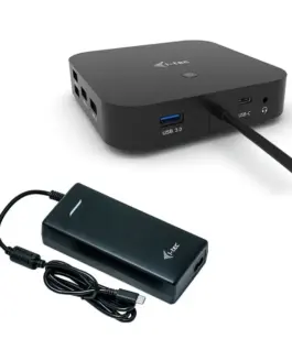 i-tec USB-C Dual Display Docking Station Power Delivery 100 W + универсално зарядно 100