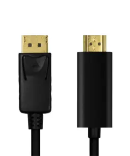 Alternative view of LogiLink DisplayPort кабел 1.2 to HDMI 1.4, черен, 1m