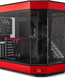 Кутия за компютър HYTE Y60 Tempered Glass Mid-Tower Черно и Червено