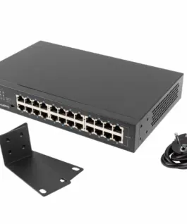 Alternative view of Lanberg Switch 24X 1GB Gigabit Ethernet rack RSGE-2