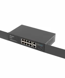 Lanberg Swich 8X100MB POE+/2X 1GB rack RSFE-8P-2GE-12