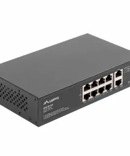 Lanberg Swich 8X100MB POE+/2X 1GB rack RSFE-8P-2GE-12