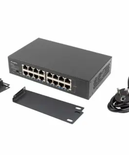 Alternative view of Lanberg Switch 16X1GB Gigabit Ethernet rack RSGE-1