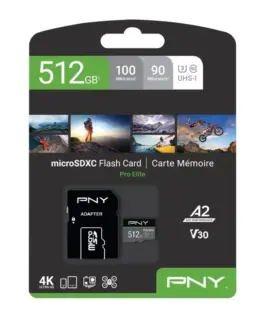 PNY памет card MicroSDXC Elite 512GB P-SDUX512U3100PRO-GE