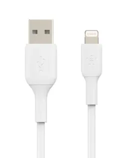 Belkin Belkin PVC USB-A to Ligh tning 15cm бял