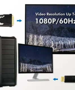 Alternative view of LogiLink DisplayPort to DVI кабел , черен, 3m