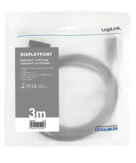 LogiLink DisplayPort to DVI кабел