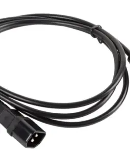 Alternative view of Lanberg Extension power кабел IEC 320 C13 - C14 1.8M черен