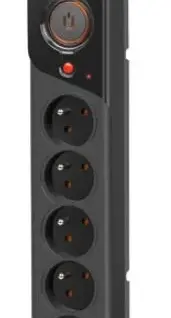 Armac Power strip Z5 3m 5x230V 10A Z5/30/CZ черен