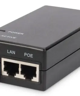 Digitus захранващ блок/адаптер PoE 802.3af max. 48V 15.4W Gigabit 10/100 / 1000Mbps
