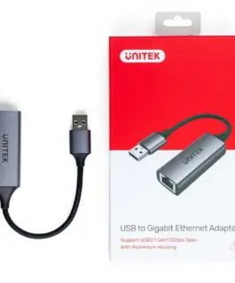 Alternative view of Unitek адаптер USB-A 3.1 GEN 1- RJ45, 1000 Mbps, U1309A