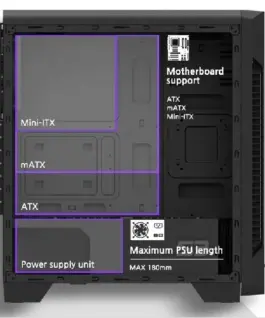 Alternative view of Zalman кутия за компютър S3 ATX Mid Tower кутия за компютър 120mm fan