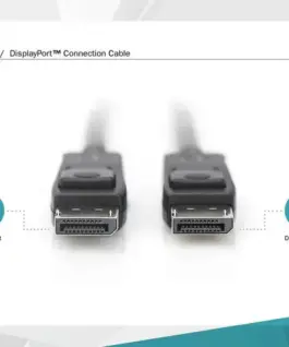 Digitus кабел за връзка Displayport 8K 30Hz UHD Typ DP/DP M/M черен