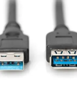 Alternative view of Digitus удължителен кабел USB 3.0 SuperSpeed Type USB A/USB A/Z черен 3,0m