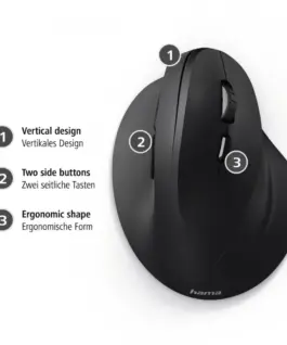 Hama Ergonomic wireless мишка Hama EMW–500 черен