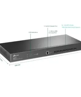 Alternative view of TP-LINK TP-Link SX3008F switch 8xSFP+