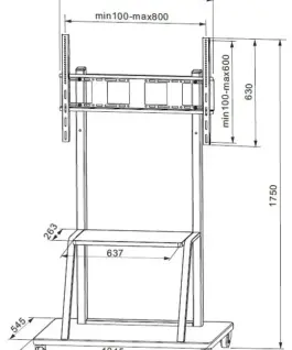 Alternative view of Techly Stojak LCD 55-100cali 150KG