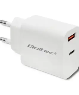 Qoltec зарядно 18W 5-12V 1.5-3A USB C