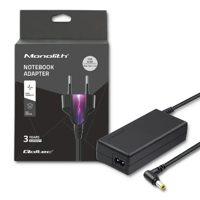 Qoltec Power адаптер for Acer 90W | 19V | 4.74A | 5.5 * 1.7