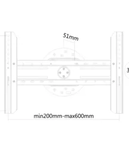Alternative view of Neomounts Wall mount LFD LED-WR100черен with pivot