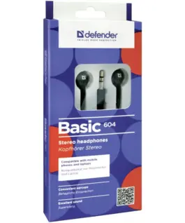 Defender EARPHONES BASIC 604 черен