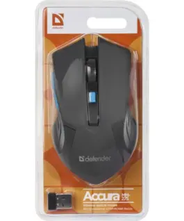Defender OPTICAL мишка ACCURA MM-275 RF черен-BLUE