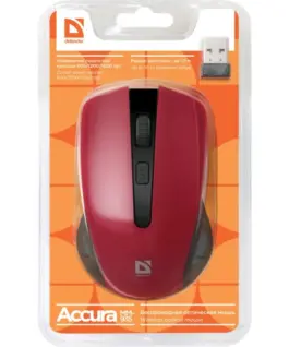 Defender OPTICAL мишка ACCURA MM-935 RF червен