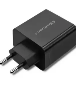Qoltec зарядно | 45W | 5-20V | 2.25-3A | USB typ C PD | USB | черен