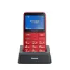 Panasonic Senior mobile phone KX-TU155 червен