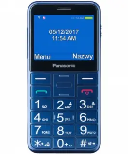 Alternative view of Panasonic Senior mobile phone KX-TU155 blue