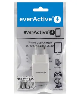 Alternative view of everActive зарядно 1xUSB SC200 2,4 A