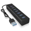 IcyBox ICY BOX IB-HUB1700-U3 7-Port USB HUB+powerada