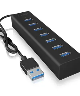 IcyBox ICY BOX IB-HUB1700-U3 7-Port USB HUB+powerada
