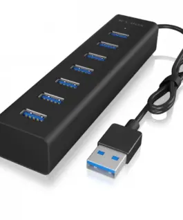 IcyBox ICY BOX IB-HUB1700-U3 7-Port USB HUB+powerada