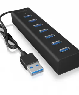 IcyBox ICY BOX IB-HUB1700-U3 7-Port USB HUB+powerada