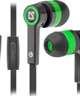 Defender Wiчервен earphones PULSE 420 черен-зелен