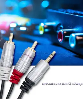 Qoltec кабел 2xRCA Mini Jack 3.5mm