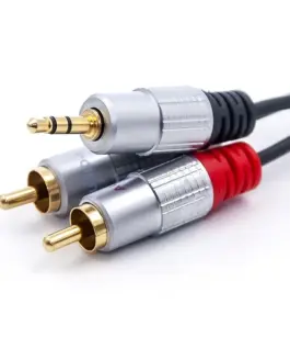 Qoltec кабел 2xRCA Mini Jack 3.5mm