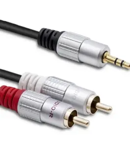 Qoltec кабел 2xRCA Mini Jack 3.5mm