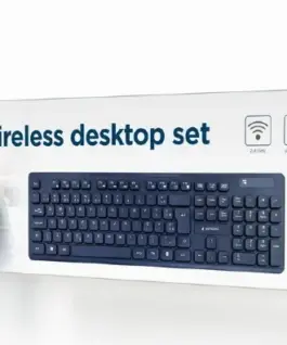 Alternative view of Gembird Set keyboard+mouse черен/wireless US