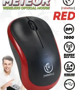 Rebeltec Wireless optical мишка Rebeltec METEOR червен