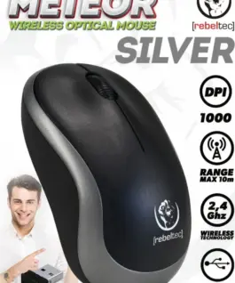 Rebeltec Wireless optical мишка Rebeltec METEOR silver