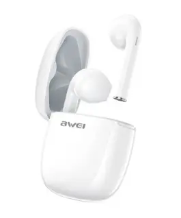 Alternative view of AWEI Earphones Bluetooth T28 TWS+docking бял
