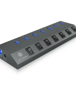 IcyBox ICY BOX IB-HUB1701-C3 7xUSB Type-A On-Offal
