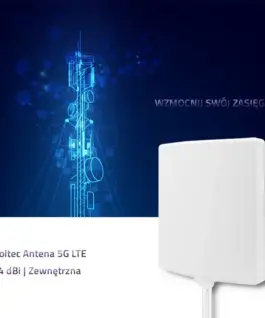 Alternative view of Qoltec 5G antenna, 14dBi outdoor