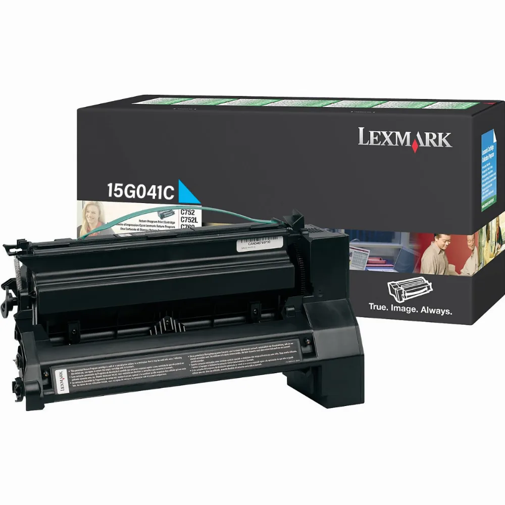 КАСЕТА ЗА LEXMARK C752 - Cyan - Return program cartridge - OUTLET - PN 15G041C
