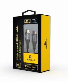 Gembird кабел HDMI high speed with ethernet Premium 10m
