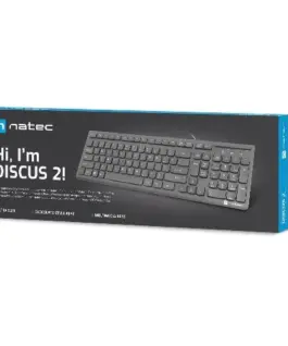 Natec Keyboard Discus 2 slim черен