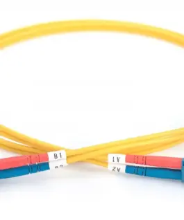 Digitus Patch cord FO SM 09/125 OS2 LC-LC duplex 1m жълт