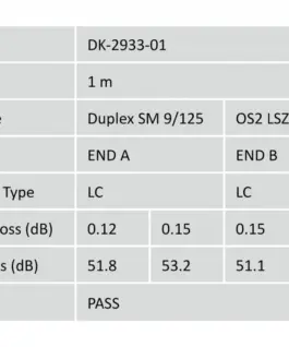 Digitus Patch cord FO SM 09/125 OS2 LC-LC duplex 1m жълт